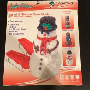 NWBOX Create N Celebrate 3D Snowman Cake Pan